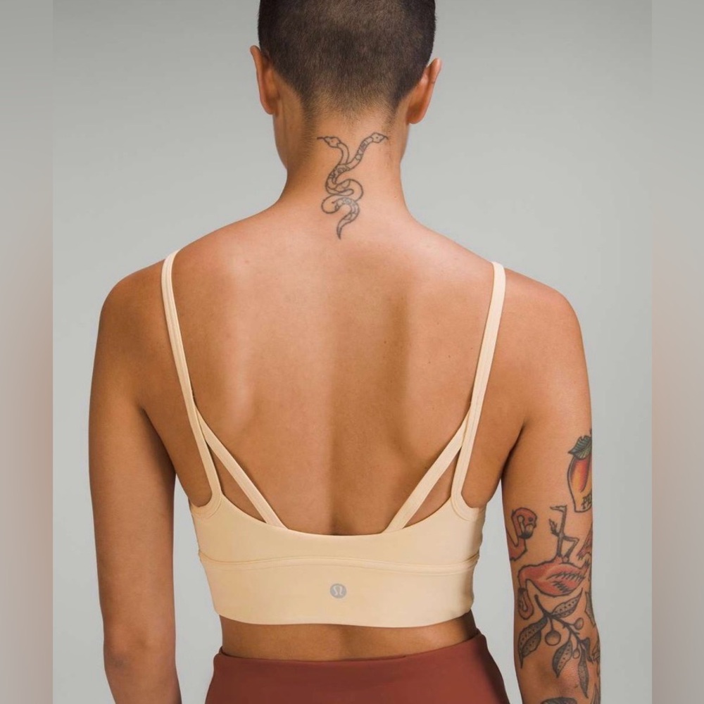Lululemon Nulu Front Gather Yoga Bra Prosecco Light Support Size 6